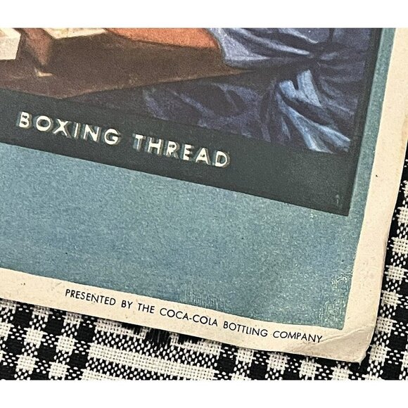 Vintage 1943 Coca-Cola Our America #2 Cotton Teaching Aid Classroom Poster Litho - Picture 3 of 8